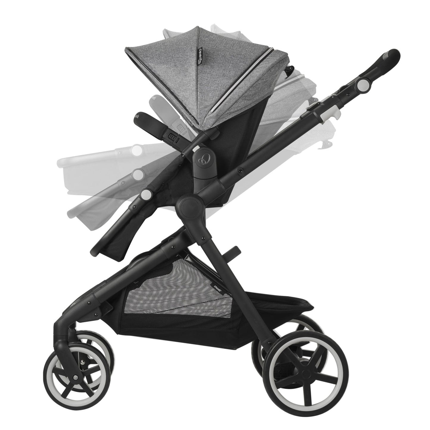 Evenflo GOLD SensorSafe Pivot Xpand Smart Modular Travel System, Moonstone Gray