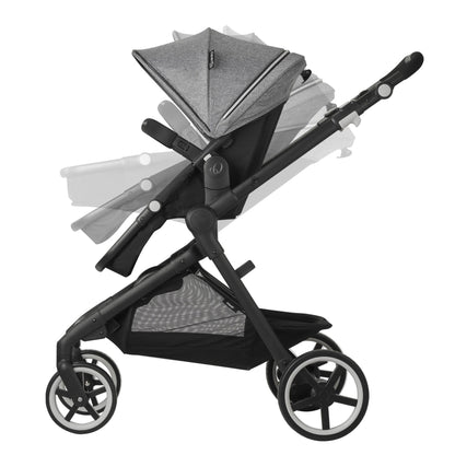 Evenflo GOLD SensorSafe Pivot Xpand Smart Modular Travel System, Moonstone Gray