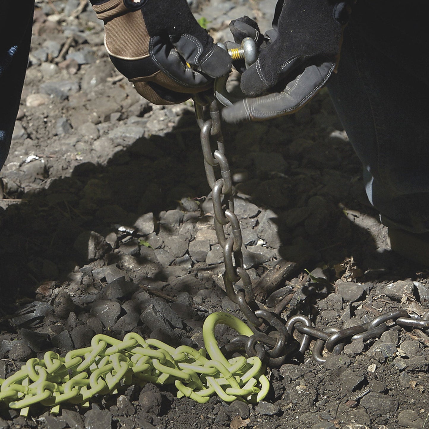 Brush Grubber Heavy Duty 4 Foot Triple Chain ATV and UTV Shrub and Clump Grubber