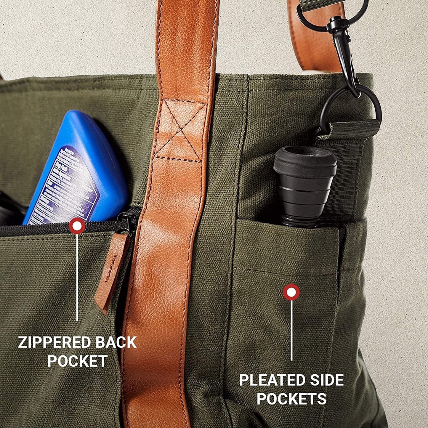 Coleman Banyan Series 30 Can Padded Soft Sided Can Soft Cooler Tote Bag, Olive