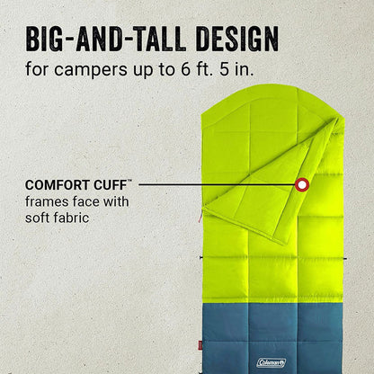 Coleman Kompact Thermolock 40 Fahrenheit Big Tall Contour Sleeping Bag (2 Pack)