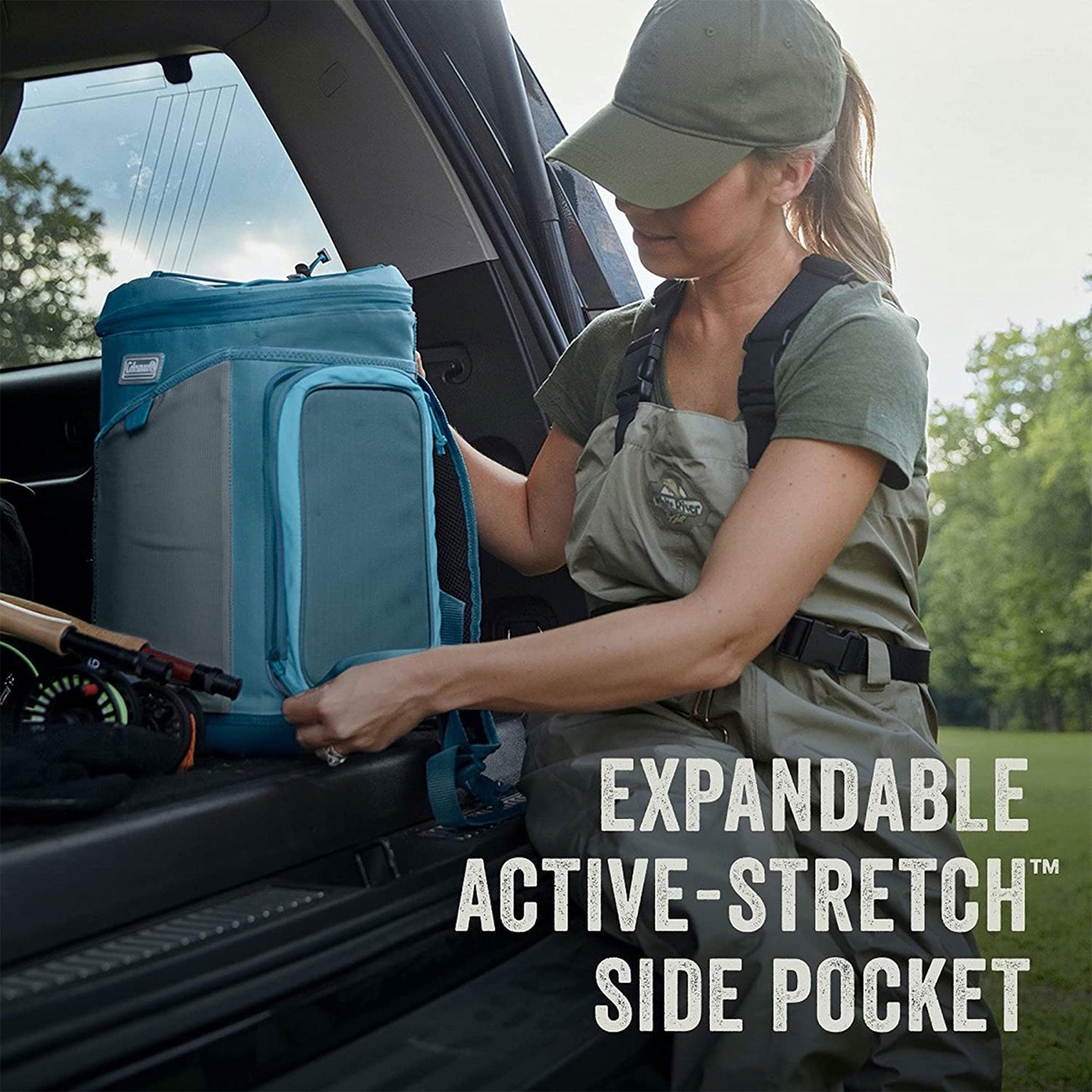 Coleman Sportflex 30 Leakproof Padded Soft Sided Can Soft Cooler Tote Bag, Blue