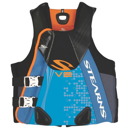 Coleman Stearns Men's Medium V2 Series Neoprene V Flex Life Jacket Vest, Blue