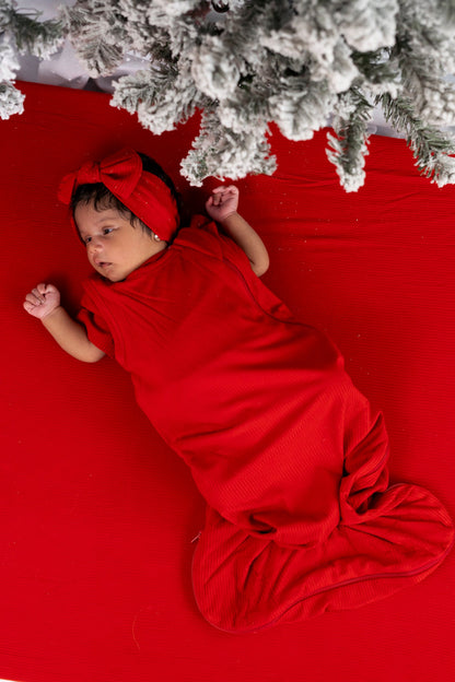 RED RIB DREAM SLEEP SACK