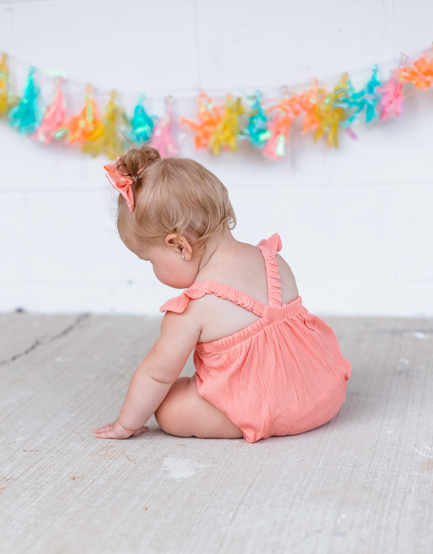 CORAL RIB DREAM BUBBLE ROMPER