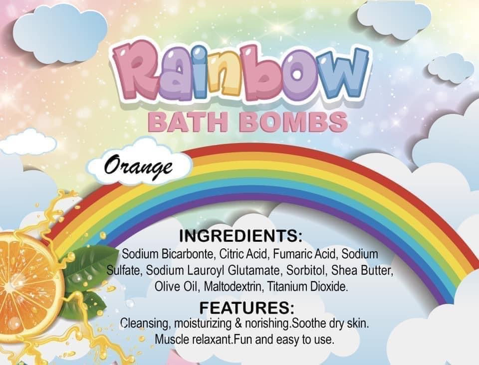 Rainbow Bath Bombs