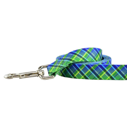 Electric Glow Green Plaid Dog Leash – EarthStyle