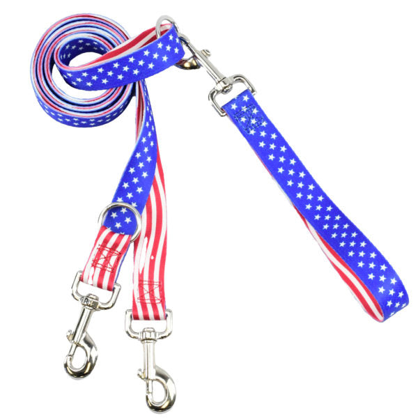 Star Spangled Double Connection Leash – EarthStyle