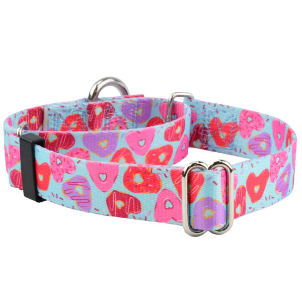 Sweet Sprinkles Heart Donut Martingale Dog Collar – EarthStyle