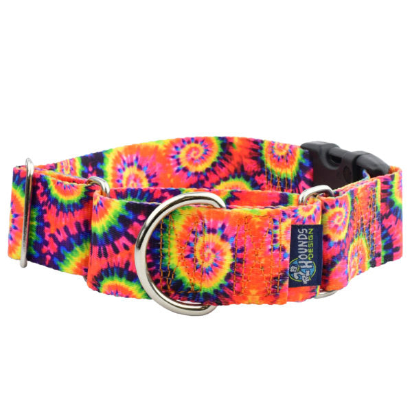 Classic Tie-Dye Buckle Martingale Dog Collar – EarthStyle