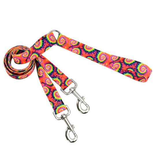 Classic Tie-Dye Double Connection Leash – EarthStyle