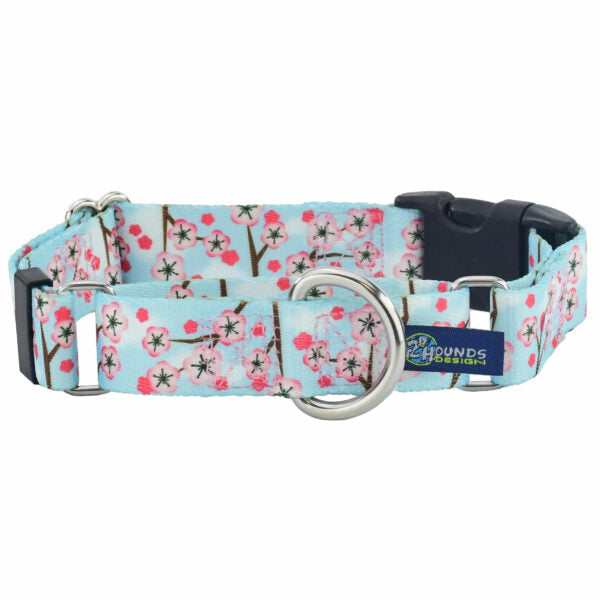 Cherry Blossoms Buckle Martingale Dog Collar – EarthStyle