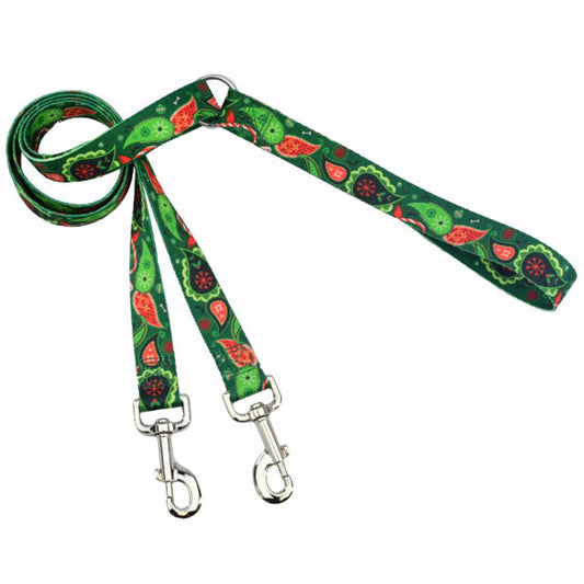 Holiday Paisley Double Connection Leash – EarthStyle