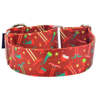 Elf Shoes Christmas Martingale Dog Collar – EarthStyle