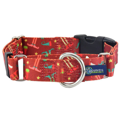 Elf Shoes Christmas Buckle Martingale Dog Collar – EarthStyle