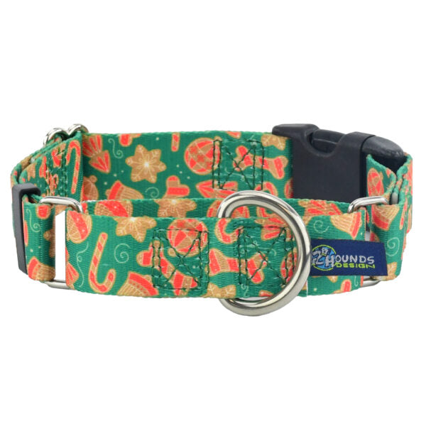 Holiday Cookies Christmas Buckle Martingale Dog Collar – EarthStyle