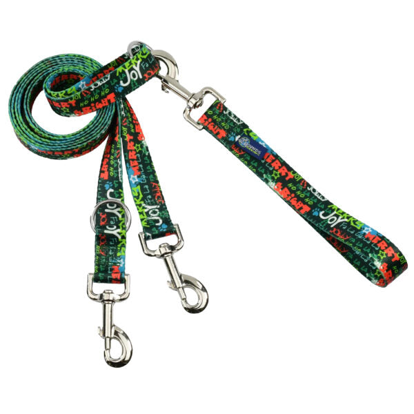 Holiday Graffiti Double Connection Leash – EarthStyle