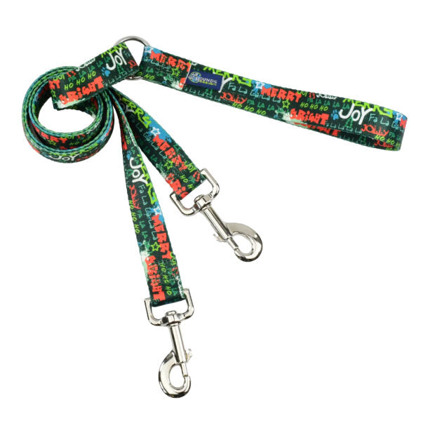 Holiday Graffiti Double Connection Leash – EarthStyle