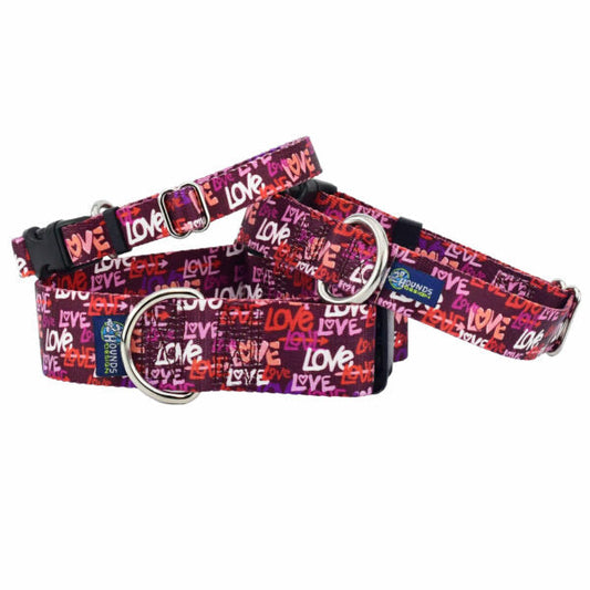 Love Graffiti Red Dog Collar – EarthStyle