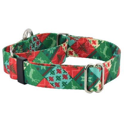 Christmas Patchwork Martingale Dog Collar – EarthStyle