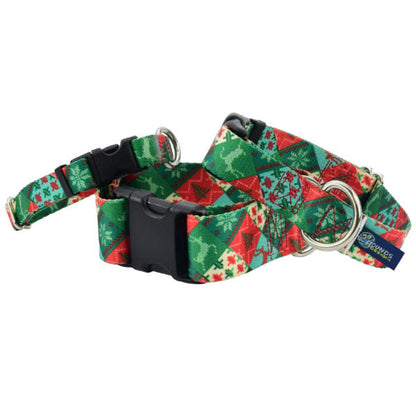 Christmas Patchwork Martingale Dog Collar – EarthStyle