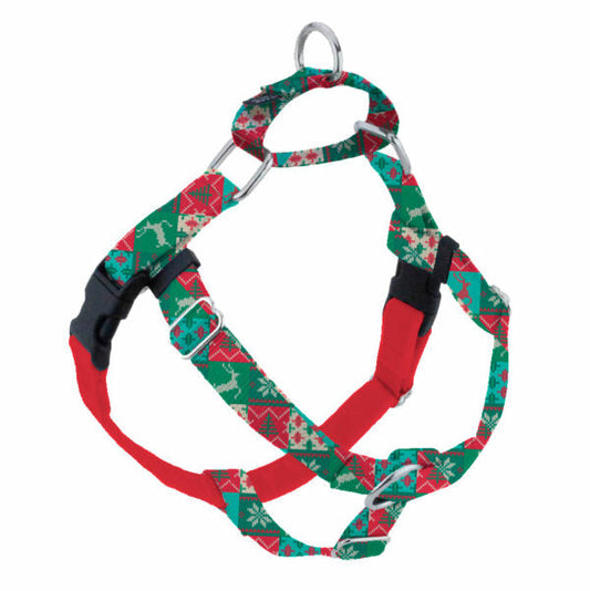 Christmas Patchwork Freedom No-Pull Dog Harness – EarthStyle