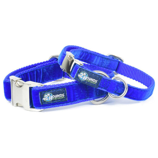 Royal Blue Velvet Essential Dog Collar