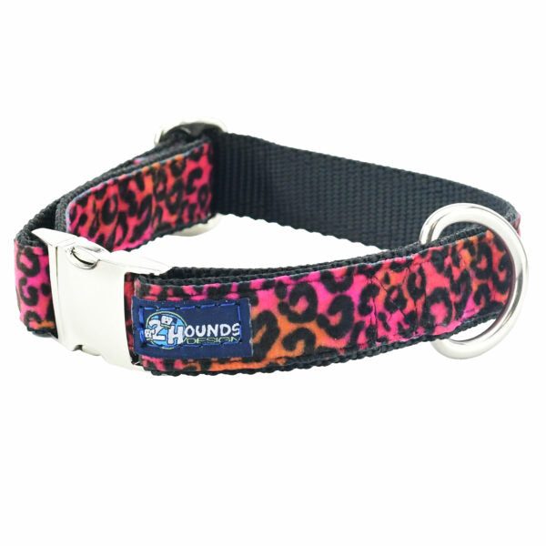 Wild Kitty Pink Velvet Essential Dog Collar