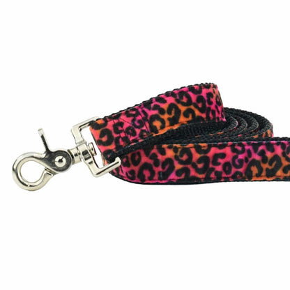 Wild Kitty Pink Velvet Dog Leash