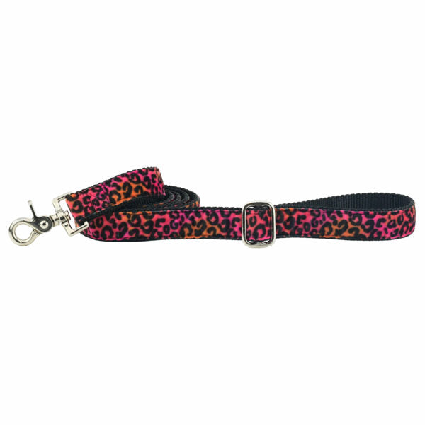 Wild Kitty Pink Velvet Dog Leash