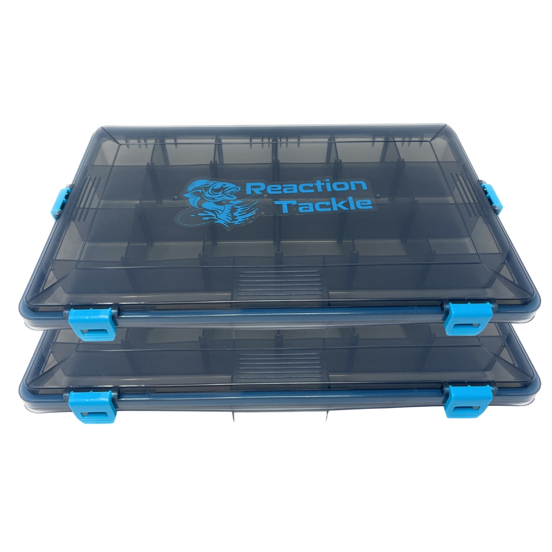 Reaction Tackle Standard Tackle Tray- Sturdy and Waterproof with 4 Reliable Clips