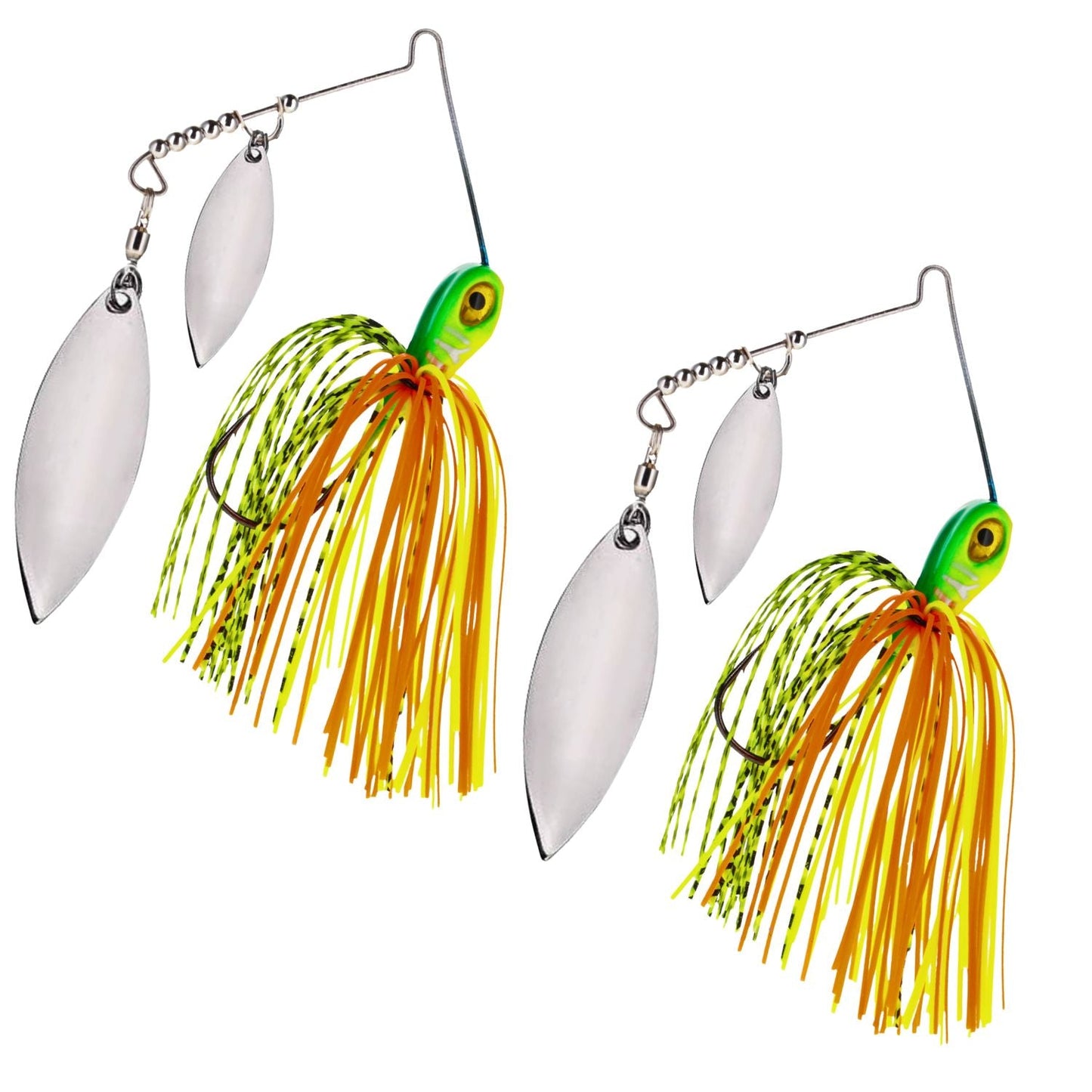 Reaction Tackle Tungsten Spinnerbaits – 2-Pack, Double Willow Blade