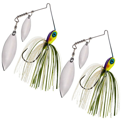 Reaction Tackle Tungsten Spinnerbaits – 2-Pack, Double Willow Blade