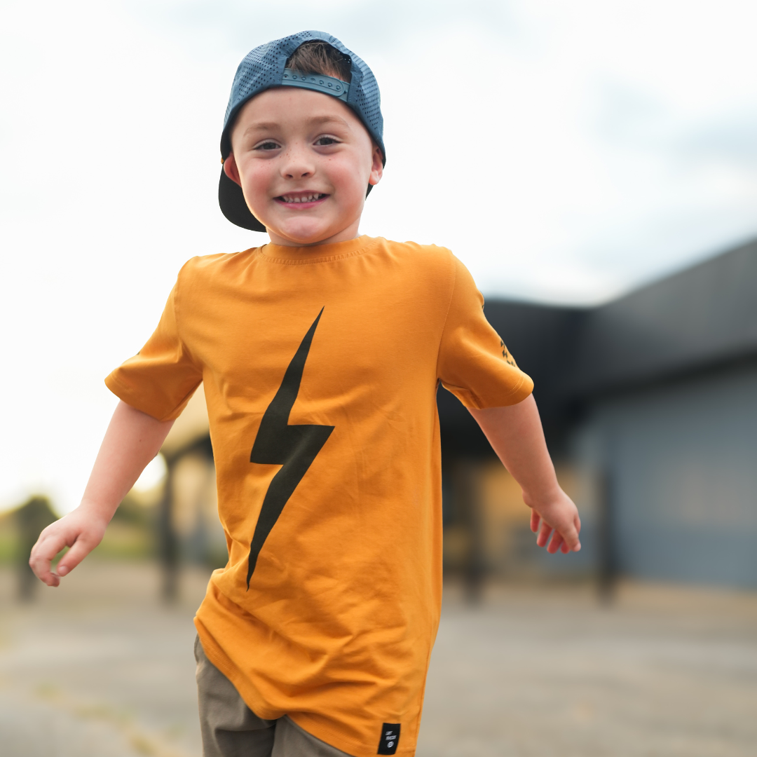 LIMITED EDITION SPARK SHORT SLEEVE RACER TEE - RUST