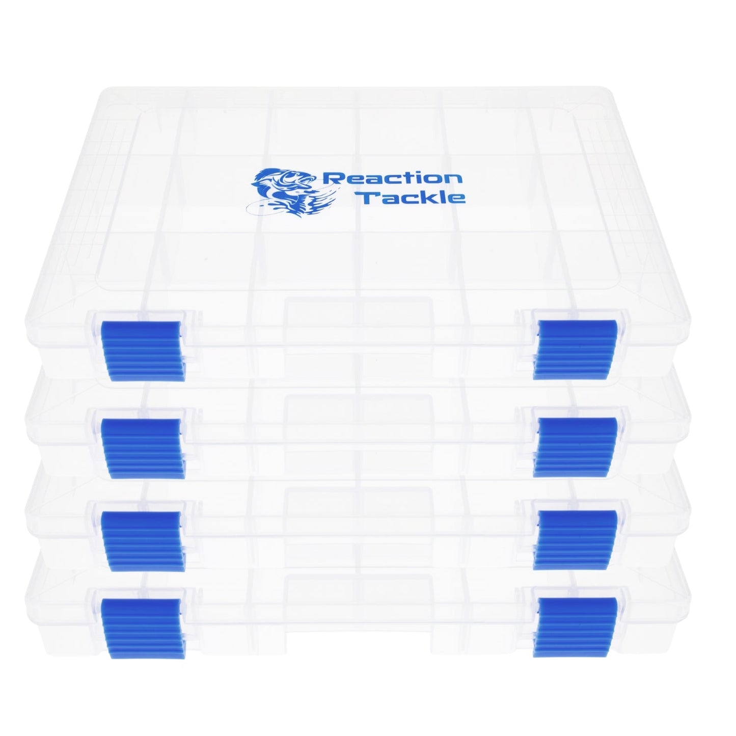 Reaction Tackle Basic Tackle Tray- Affordable, Lightweight Design with 2 Secure Clips