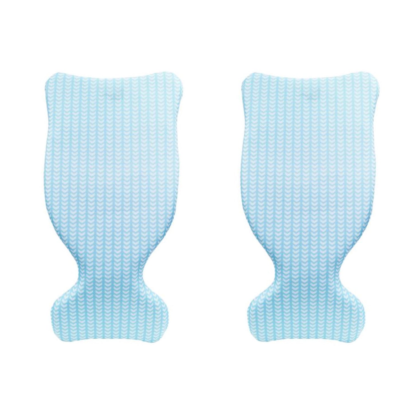 Magic Time International Saddle Pool Float, Blue with Chevron Pattern (2 Pack)