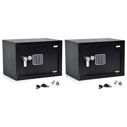 SereneLife SLSFE12 Fireproof Electronic Digital Combination Safe Box (2 Pack)
