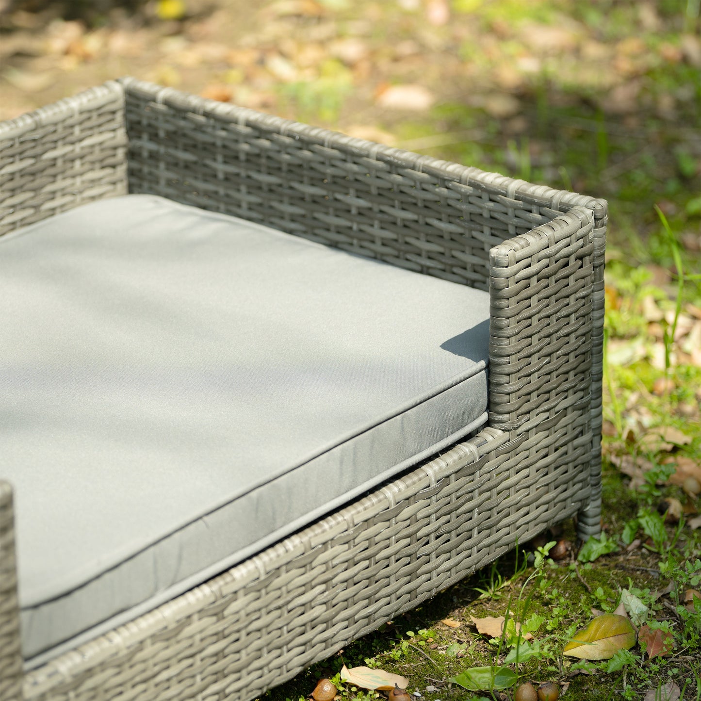 Dog Bed, Pet Bed, Pet Enclosures, Pet Outdoor Furniture, Pet Patio Furniture, Seasonal PE Wicker Pet Furniture, Dog Bed With Cushion