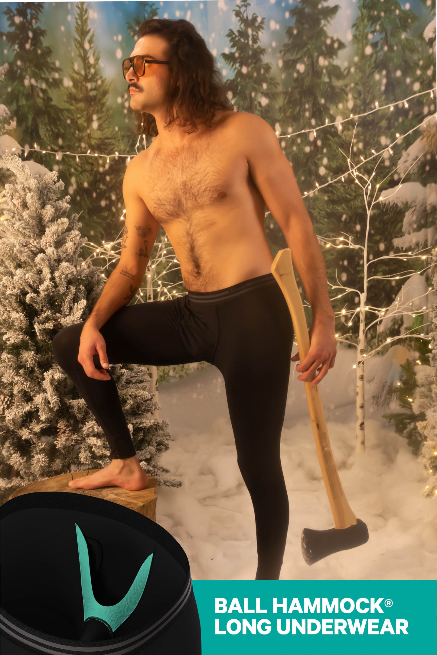 The Threat Level Midnight | Black Ball Hammock® Long Johns