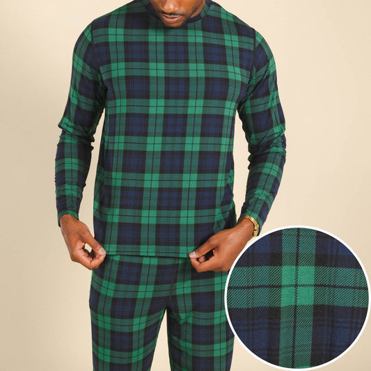 The Black Watch | Tartan Plaid SleepDeep™ Men’s Long Sleeve Pajama Shirt