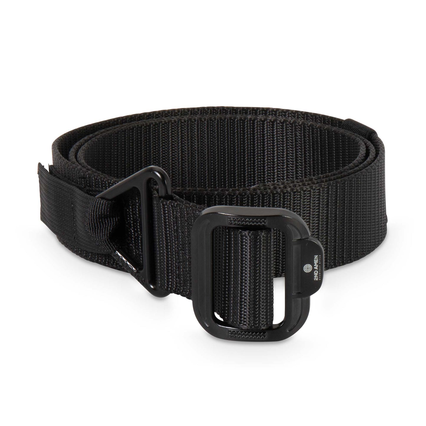 2ND Amen Men's Tactical 1.5 Inch Convertible TDU Rigger with Black Nylon webbing belt & Adjustable Metal Buckle