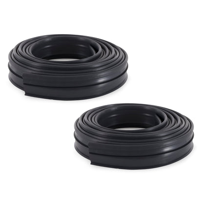 Suncast Professional Grade Dig In 60 Foot Landscape Edging Roll, Black (2 Pack)