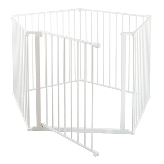 Scandinavian Pet Design Pet Flex System XXL Wall Mounted At Home Dog Gate, White