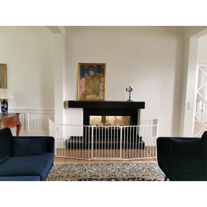 Scandinavian Pet Design Pet Flex System XXL Wall Mounted At Home Dog Gate, White