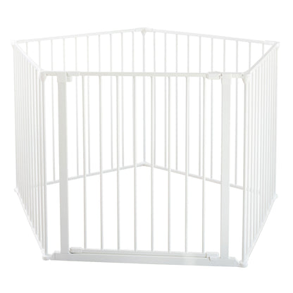 Scandinavian Pet Design Pet Flex System XXL Wall Mounted At Home Dog Gate, White