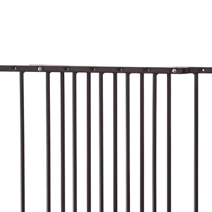 Scandinavian Pet MultiDan Wall Mount 24.6-42in Doorway Safety Baby Gate, Black