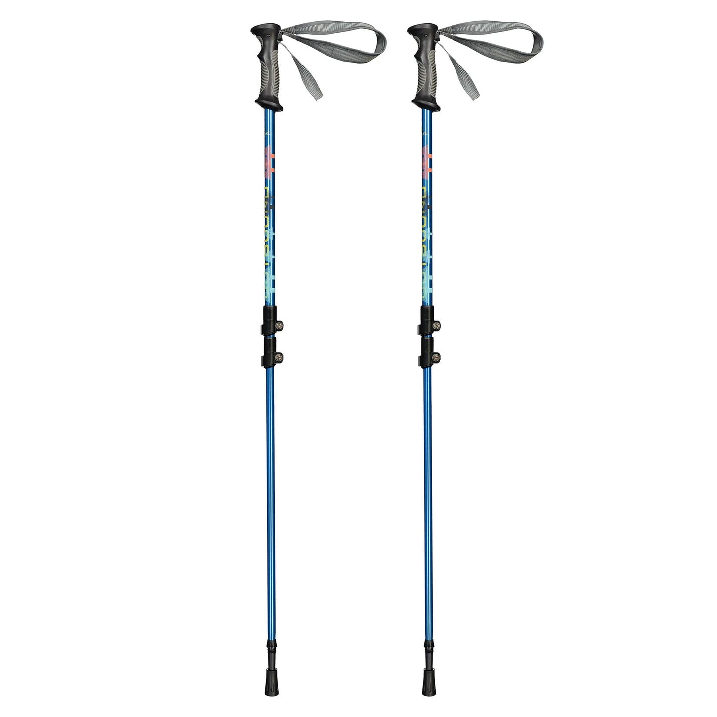 Outbound Lightweight 25 In Aluminum Snowshoes Kit with Poles & Carrying Tote Bag