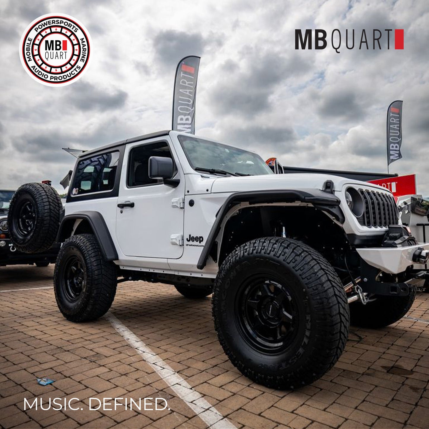 MB Quart 6 x 9" Rear Speaker Soundbar Mounting, Jeep Wrangler & Gladiator Tuned
