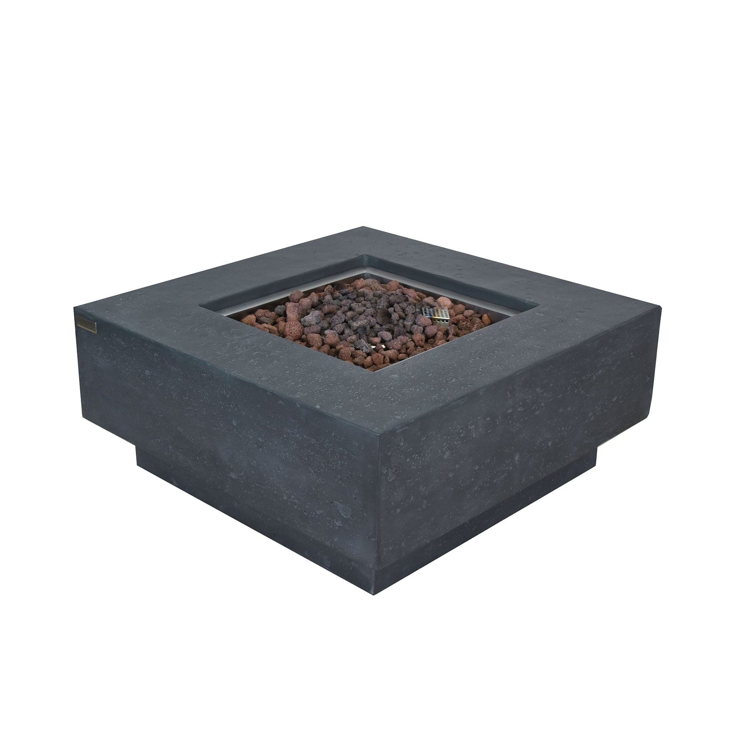Elementi Manhattan 36" Concrete Outdoor 45,000 BTU Natural Gas Fire Pit Table