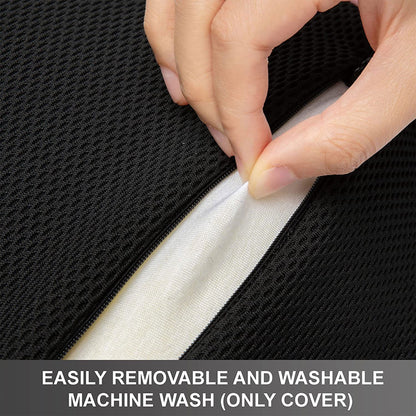 WENNEBIRD Model B Lumbar Memory Foam Support Pillow to Improve Posture, Grey